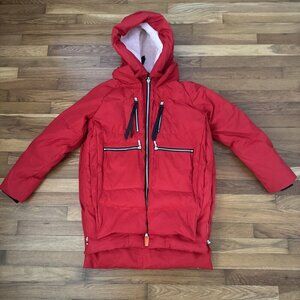 Orolay Women's Coat Fiery Red Universe Classics Thickened Down Jacket Size S